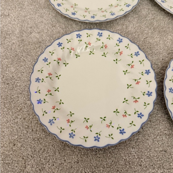 Johnson Brothers Blue and Green Floral side Plates - Picture 2 of 5
